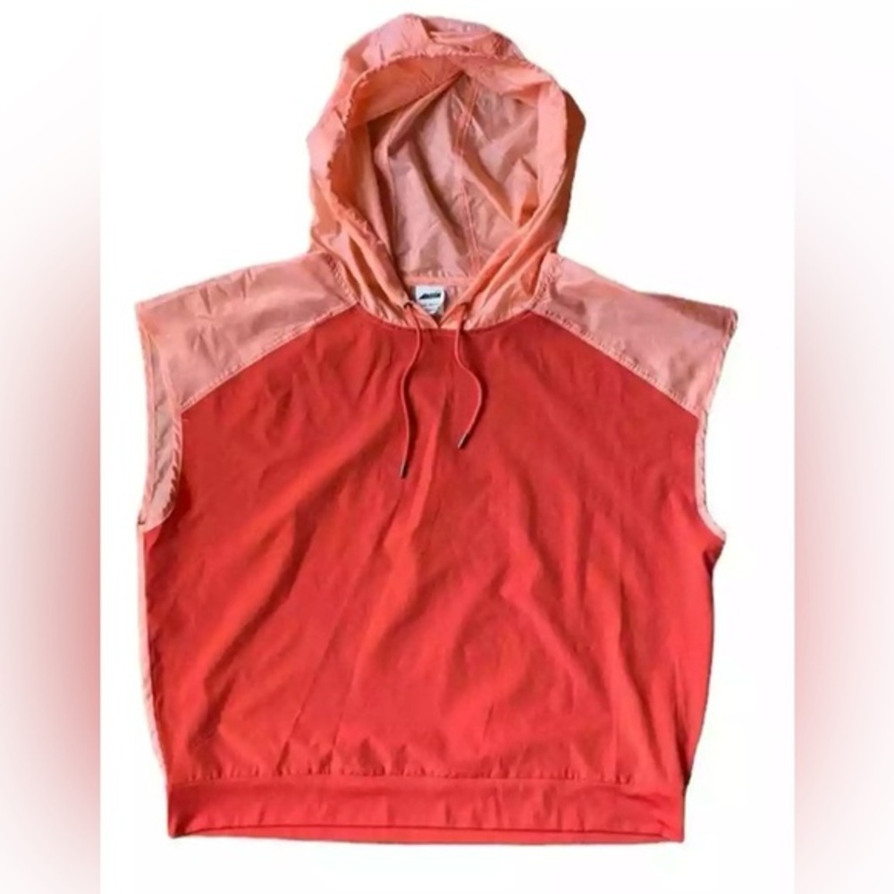 Avia sleeveless women’s hooded windbreaker. (Xl) Pink & Orange
